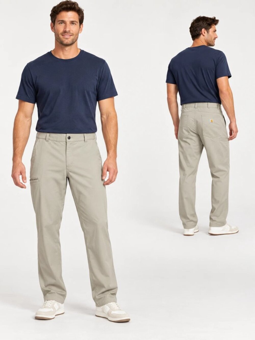 Carhartt Force Sun Defender Pants Mens M Tall Beige Relaxed Fit UPF 50+ Gorpcore